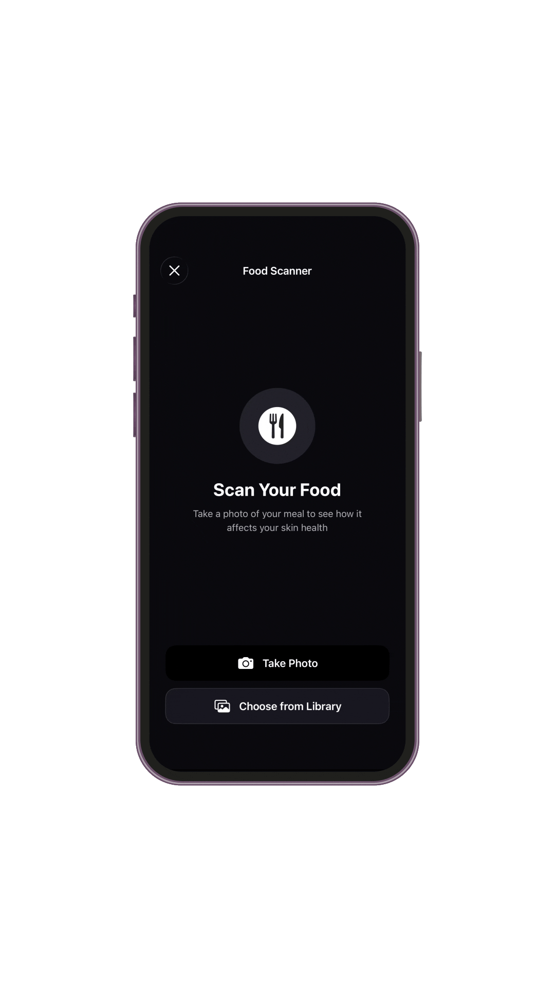 Food scanning animation